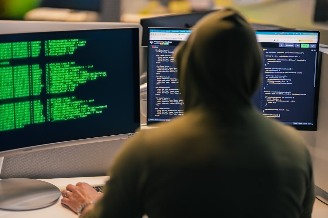 Cybersecurity digital lock on glowing screen