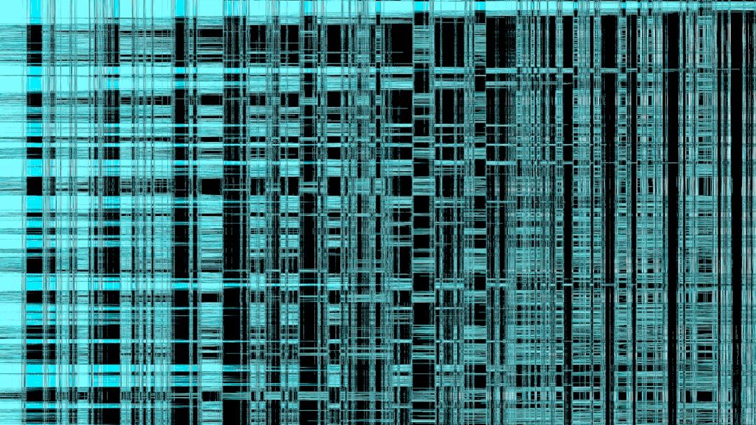Close-up of microchip circuit board with glowing components